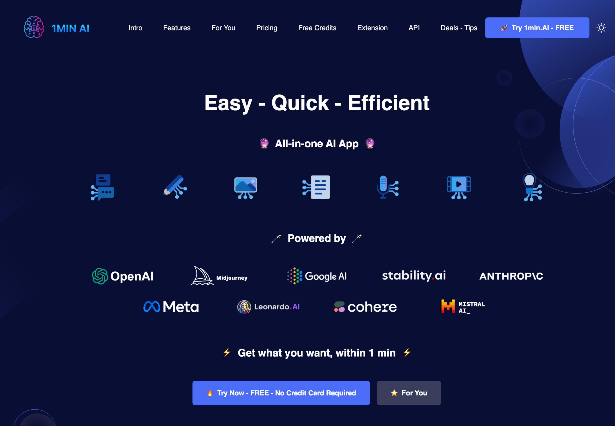 App Review: 1min AI - your AI multi-tool